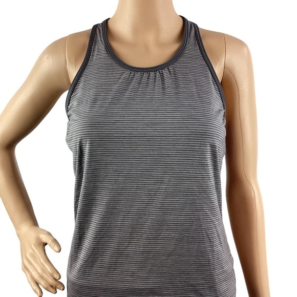 Lululemon Ruche of Adrenaline Tank Top Size 8 Heathered Titanium - Picture 2 of 7